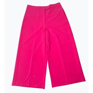 Meg & Margot Colette Cropped Wide-Leg Pink Dress Pants Large